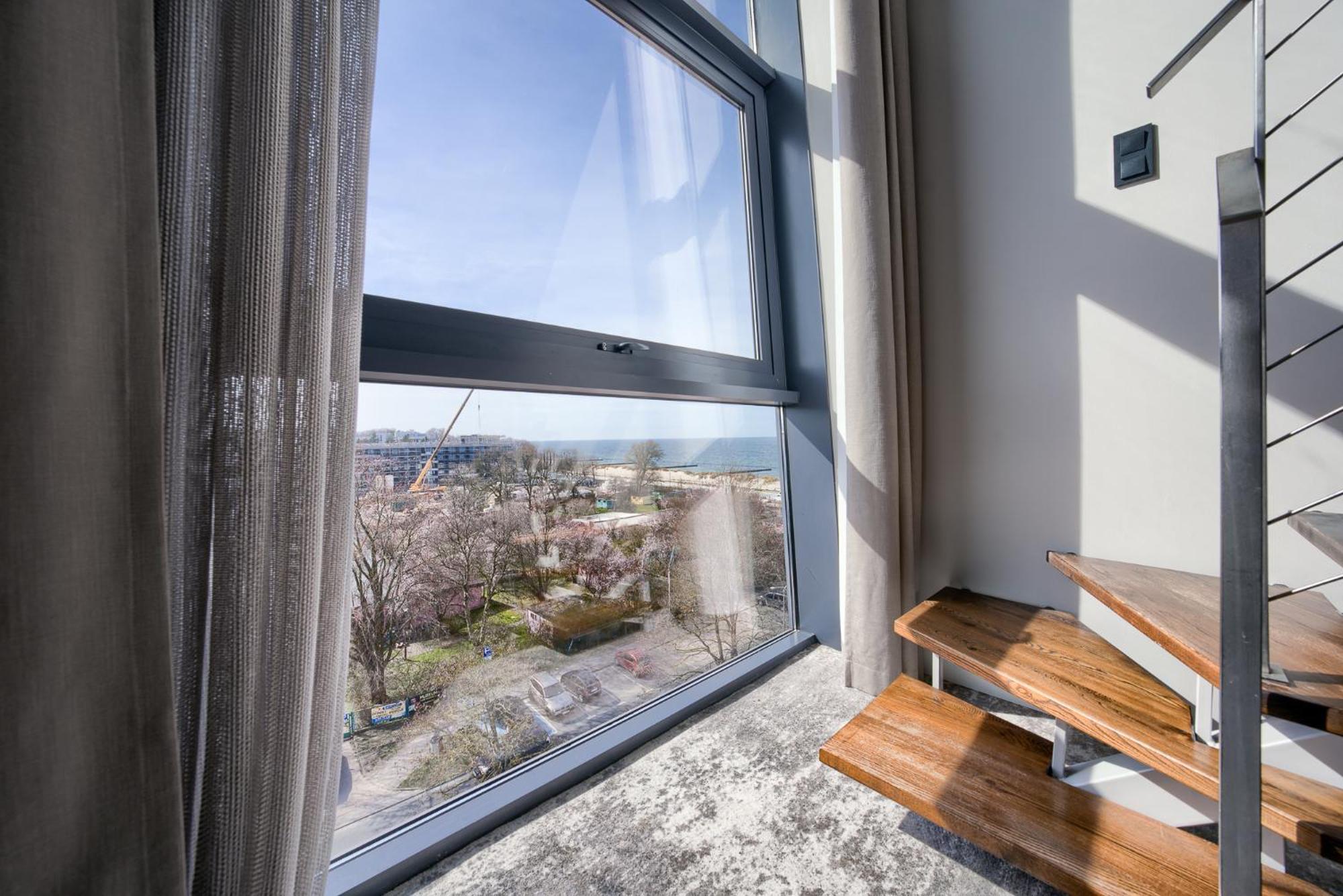 Apartamentyprzymorzu Marine***** Apartament Dwupoziomowy Z Widokiem Na Morze Kołobrzeg Extérieur photo